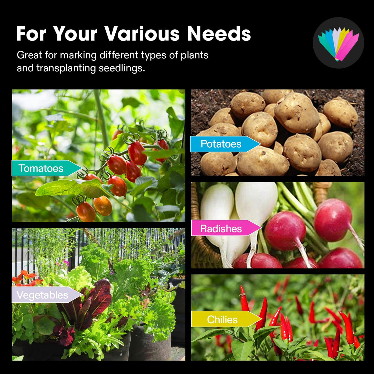 VIVOSUN ideal for potatoes and other vegetables in 10-gallon bags.