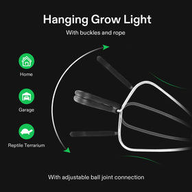 VIVOSUN 6-foot cord and on/off switch for easy placement and operation