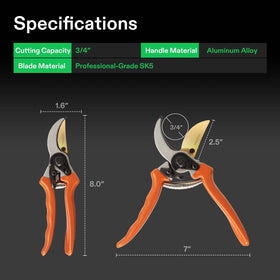VIVOSUN pruning shears safety lock keeps blades secure during storage