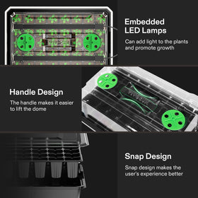 VIVOSUN adjustable vents balance humidity and airflow for seedlings