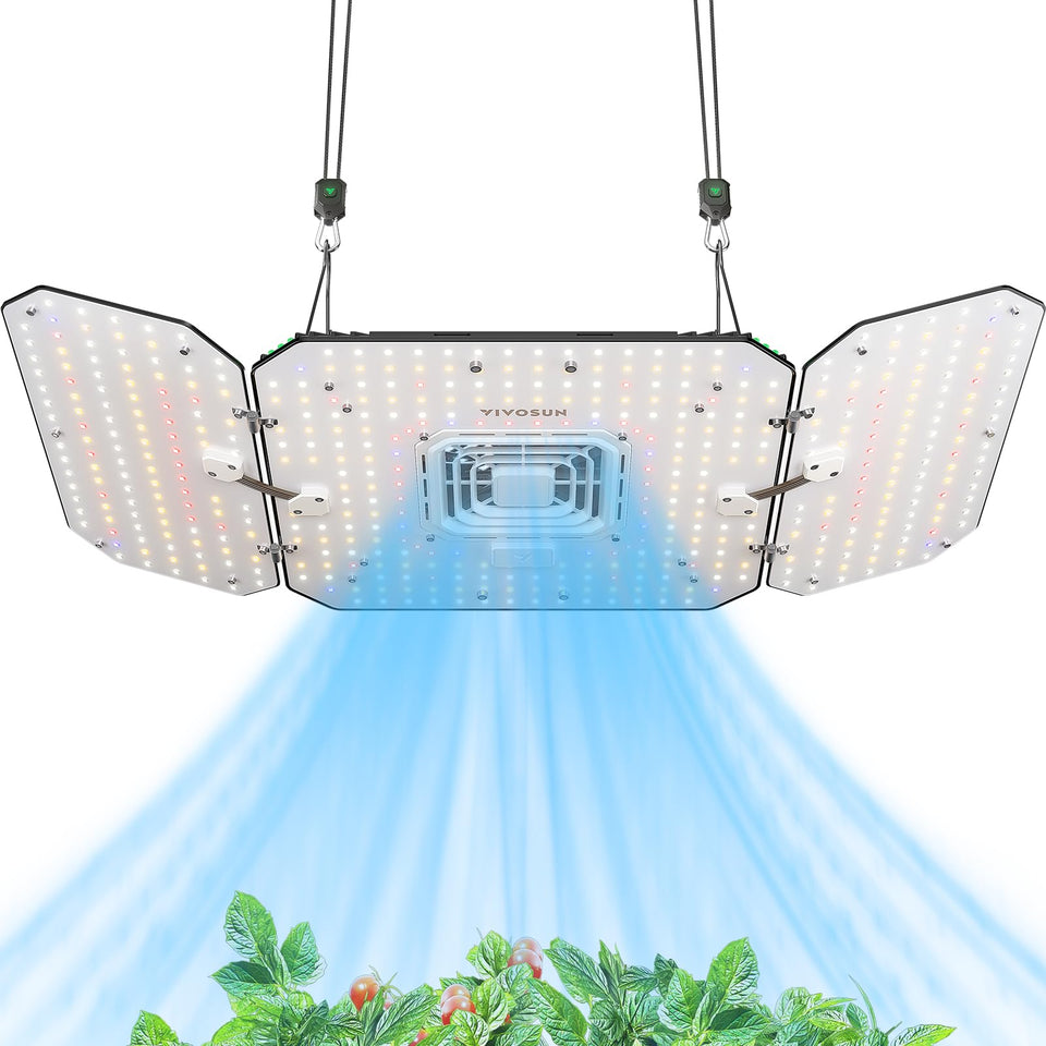 VIVOSUN AeroLight Wing AW200 integrated circulation fan improving canopy airflow.