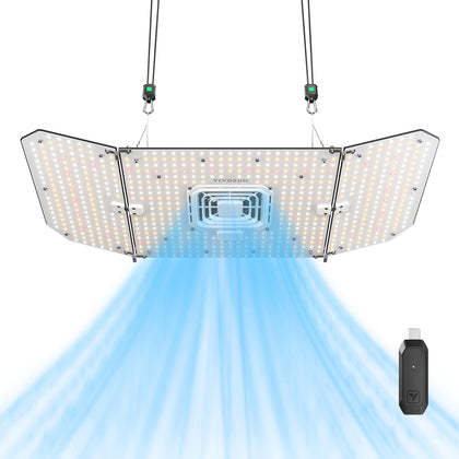 VIVOSUN AeroLight Wing AW200SE with integrated circulation fan for balanced canopy airflow.