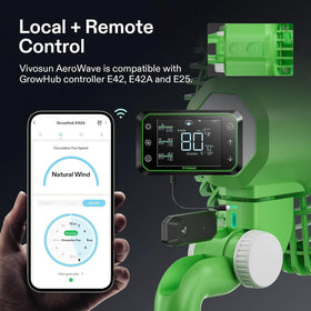 App-enabled adjustable speeds with Wi-Fi control for precise ventilation.