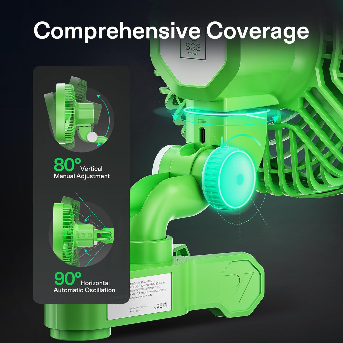 Quiet AeroWave E6 operation delivers powerful airflow at low noise levels.