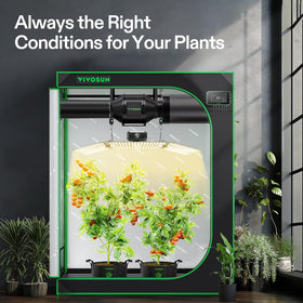 VIVOSUN AeroZesh inline fan maintains airflow quietly and efficiently.
