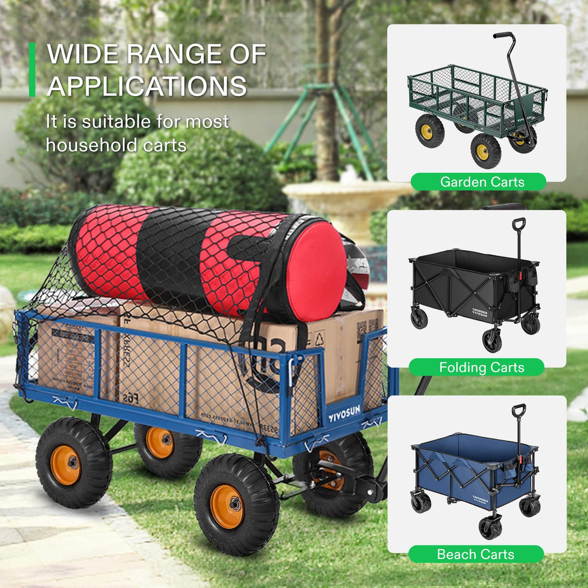 VIVOSUN cargo net compact and portable for quick setup and storage.