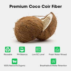 VIVOSUN Coco Coir Brick packaging shows compact storage.