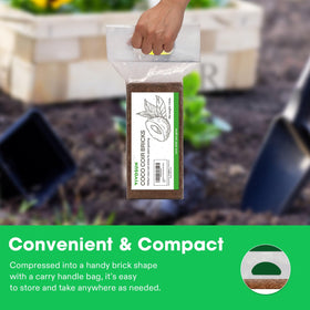 VIVOSUN Coco Coir substrate in pots enhances drainage.