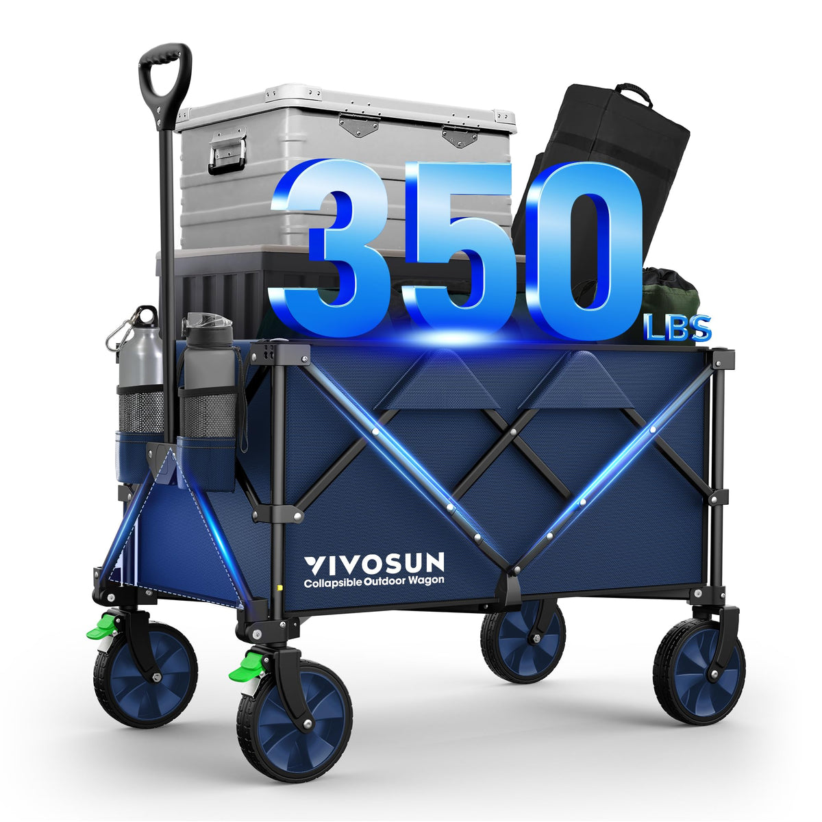 VIVOSUN collapsible wagon frame for easy outdoor hauling