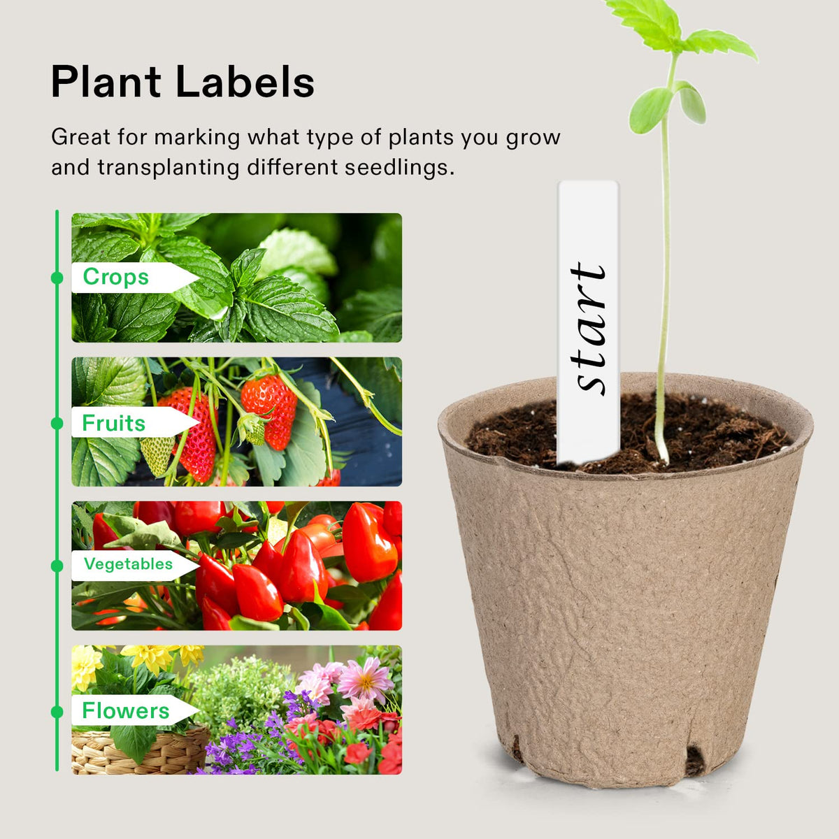 VIVOSUN peat pot is compostable and enriches soil as it decomposes