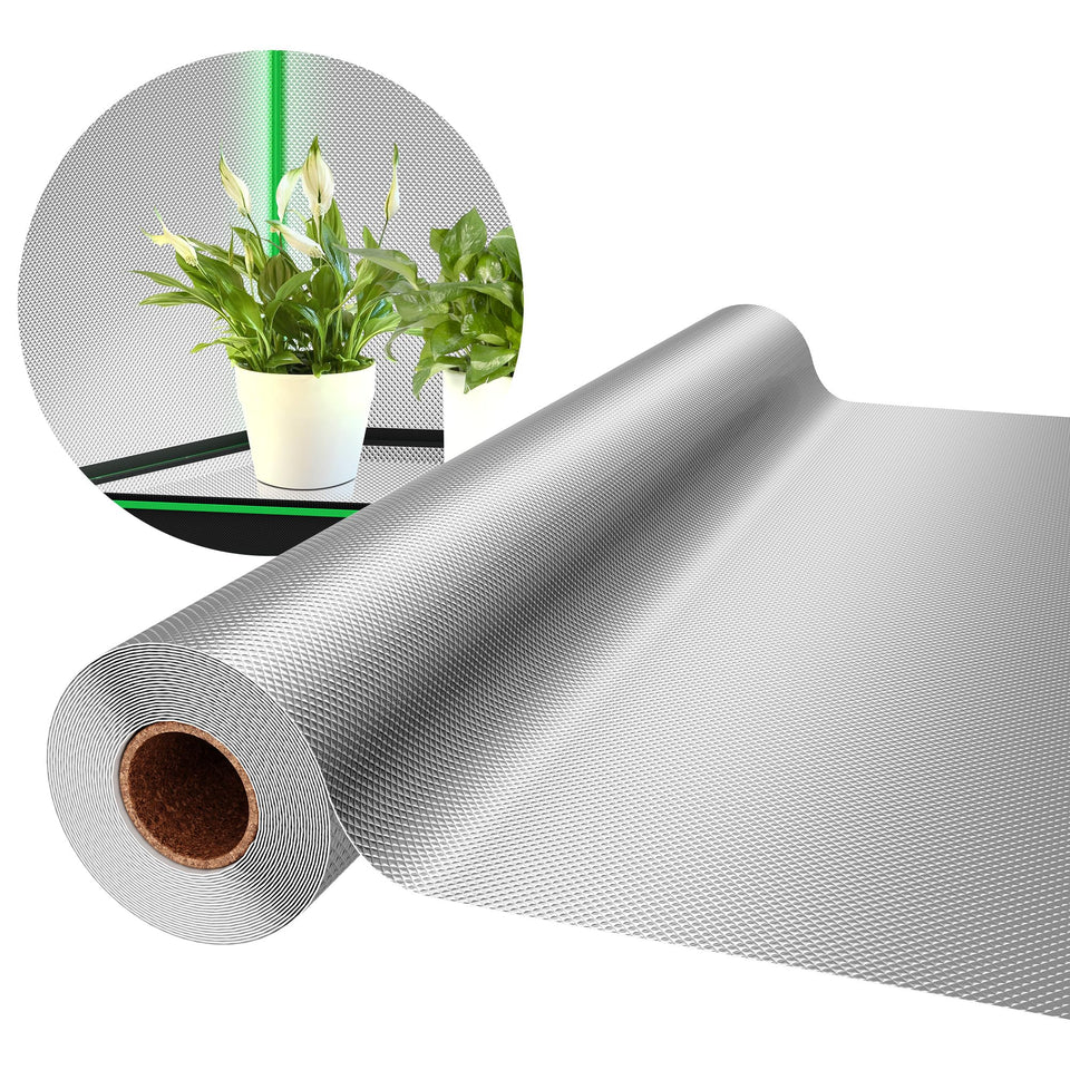 VIVOSUN 6mil diamond-film close-up showing high reflectivity for grow tents