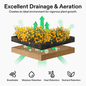 VIVOSUN easy-cut coco coir liner enables quick planter shaping.