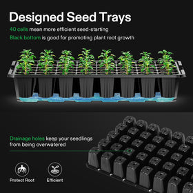 VIVOSUN easy-to-transplant seed starter system simplifies potting