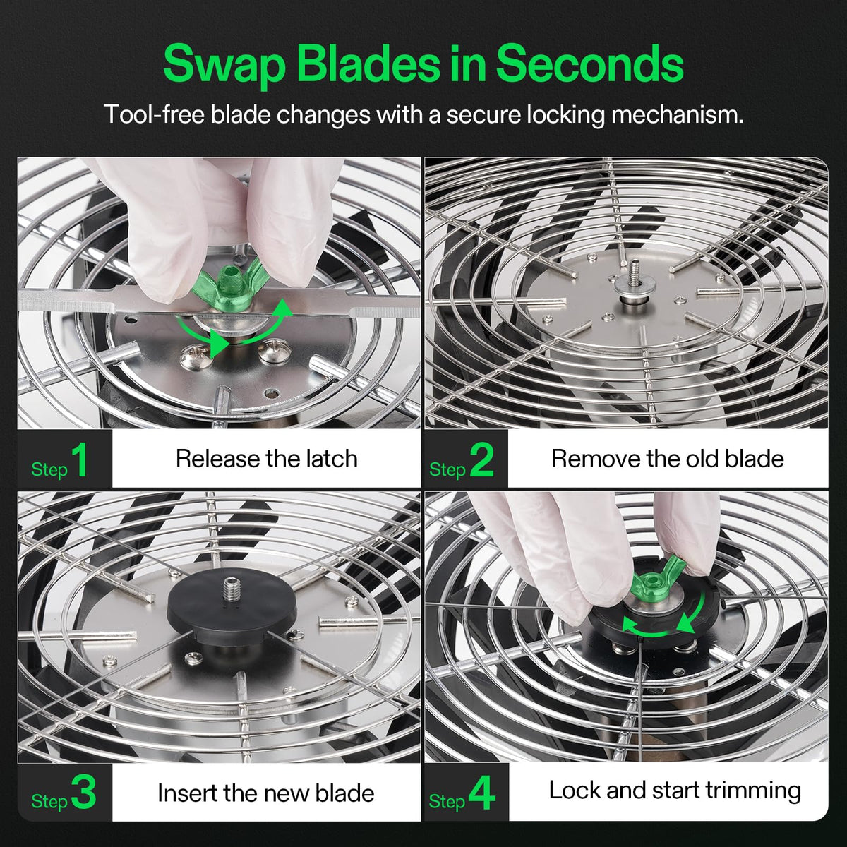 VIVOSUN ergonomic handle reduces fatigue during long trimming sessions.