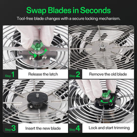 VIVOSUN ergonomic handle reduces fatigue during long trimming sessions.