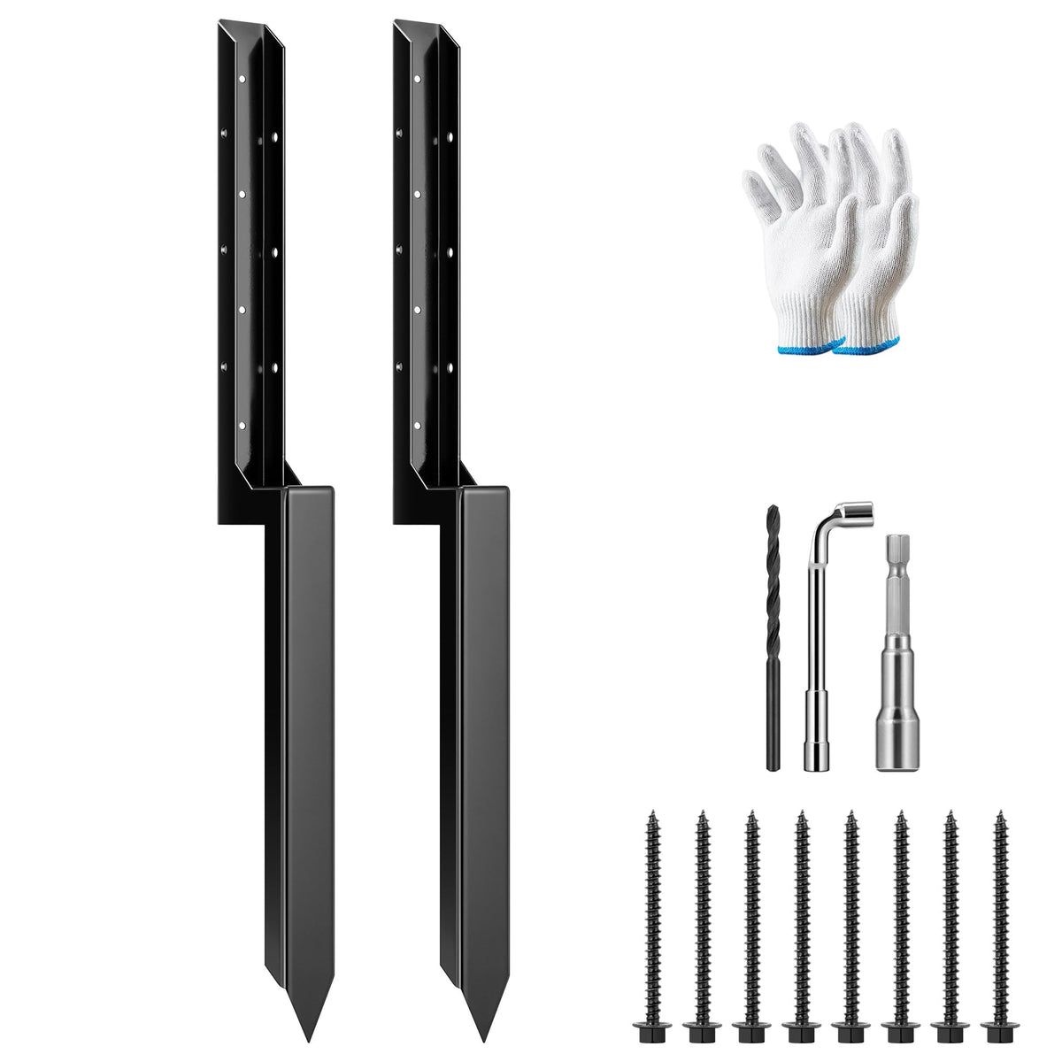 VIVOSUN fence post repair kit in box showing two-pack for quick fencing fixes.
