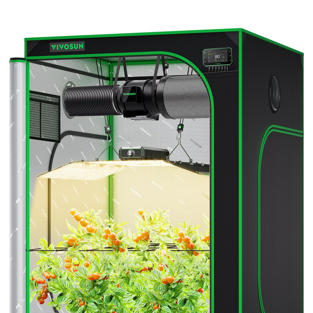 VIVOSUN full-spectrum LED grow light delivers balanced spectrum for thriving plants.