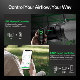 VIVOSUN G6 environmental probe included for automatic adjustments