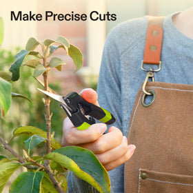 VIVOSUN micro-tip pruner cutting small stems with ease.