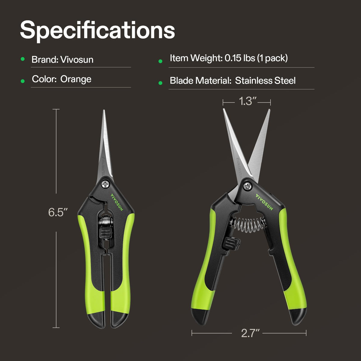 VIVOSUN 3-pack pruning shears offer value and reliability.
