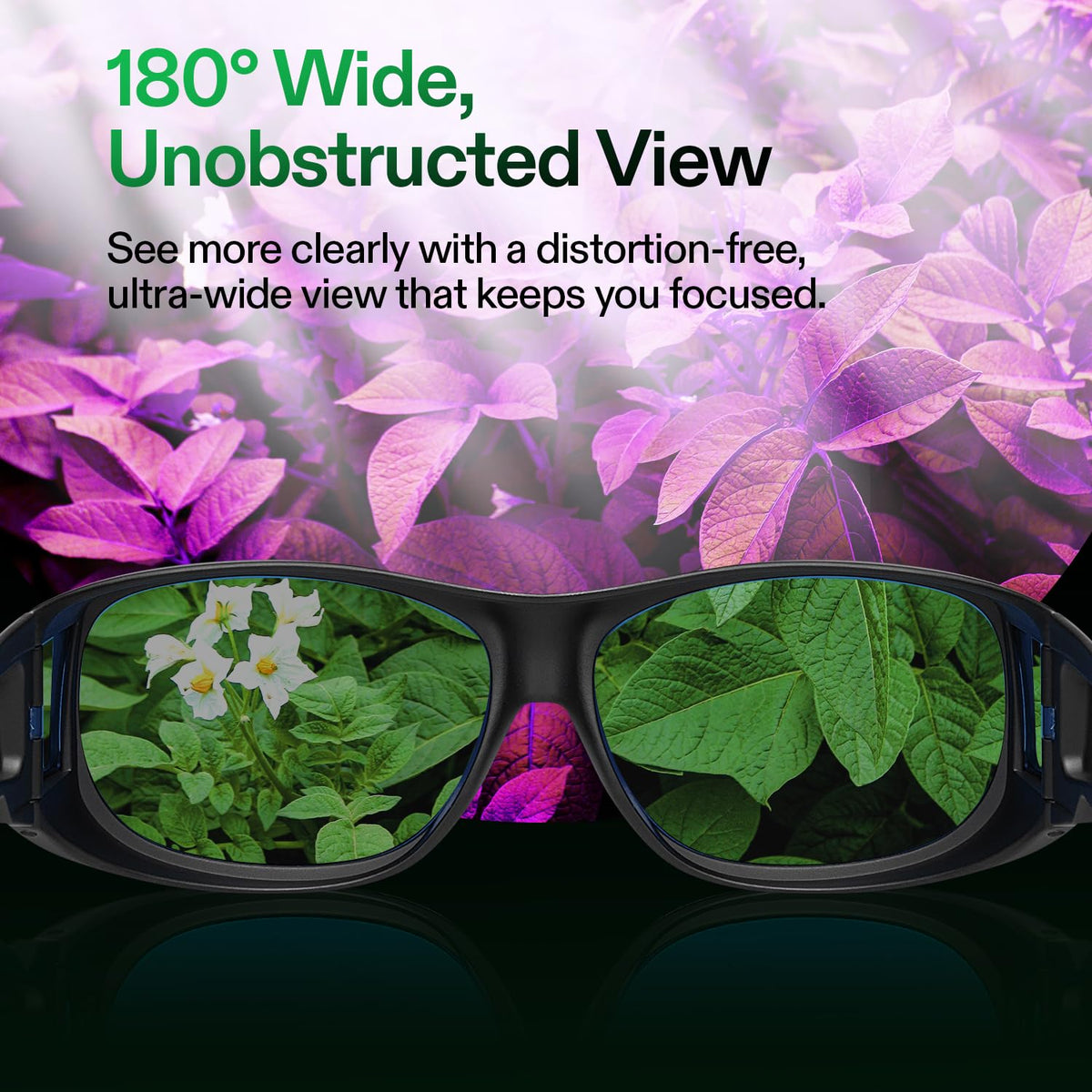 VIVOSUN blue lens clarifies yellow HPS lighting for foliage readings