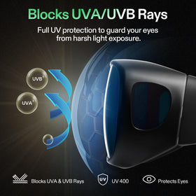 VIVOSUN wraparound frame glasses over prescription lenses for comfortable long sessions