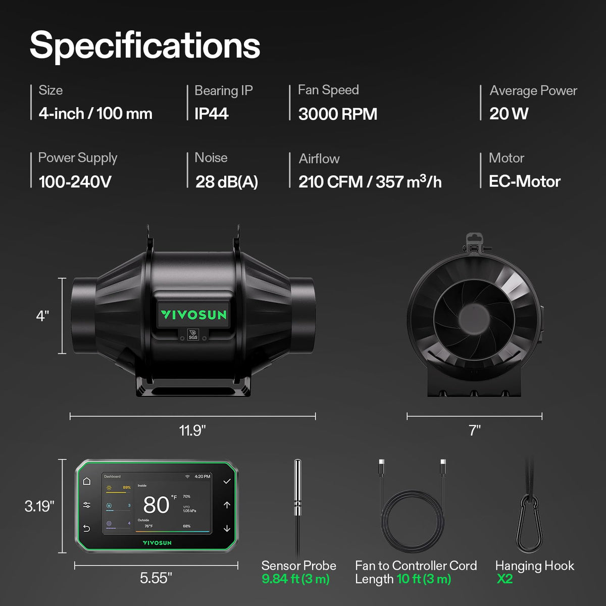 Complete VIVOSUN grow ecosystem supporting easy setup