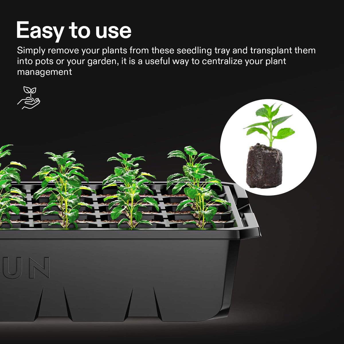 VIVOSUN heat mat compatibility enables warm germination starts