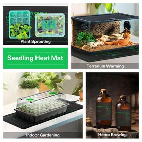 VIVOSUN heat mat with humidity dome setup for better propagation