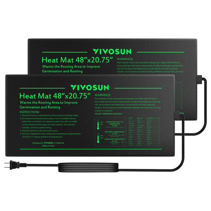 VIVOSUN heat mat top view providing even warmth for seedlings