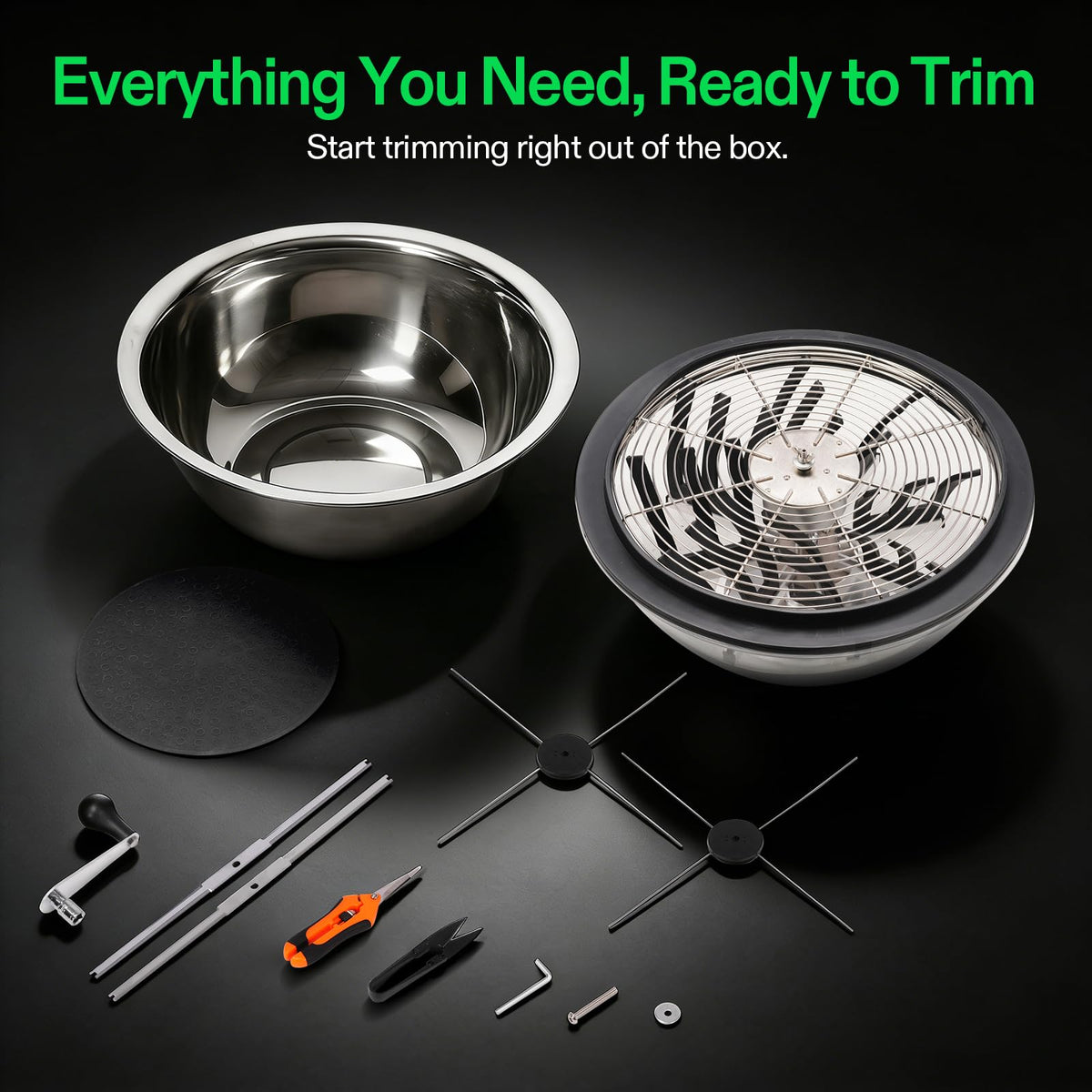 VIVOSUN included accessories help you swap blades quickly.