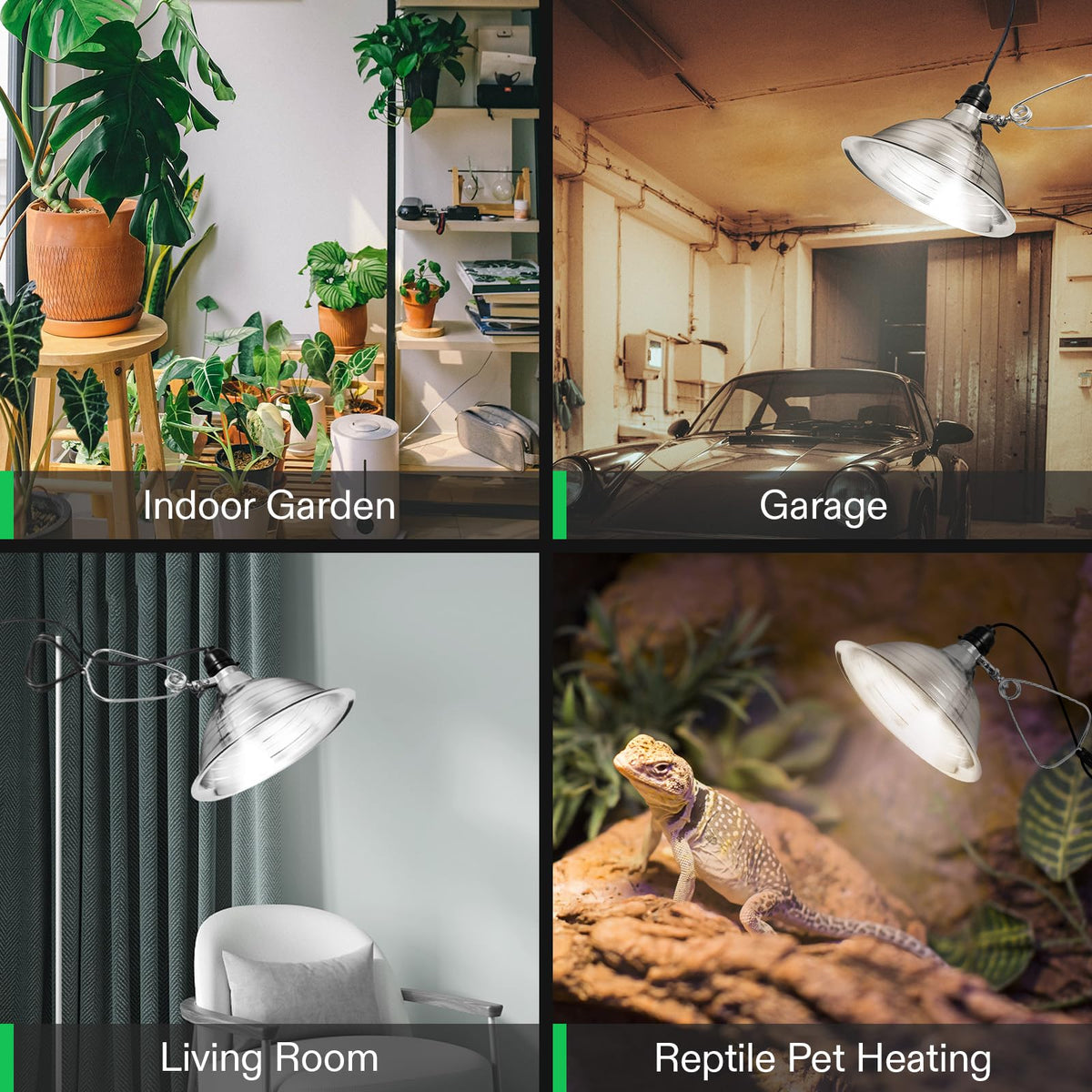 VIVOSUN clamp lamp in studio setup for photography or indoor plant lighting