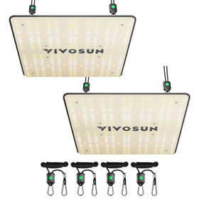 VIVOSUN LumaLight 100W LED panel with full-spectrum diodes for robust indoor plant growth.