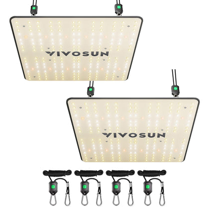 VIVOSUN LumaLight 100W LED panel with full-spectrum diodes for robust indoor plant growth.