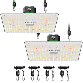 VIVOSUN LumaLight close-up showing full-spectrum LEDs for seedlings to harvest.