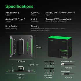 VIVOSUN LumaLight delivers quiet operation and long life for year-round cycles.