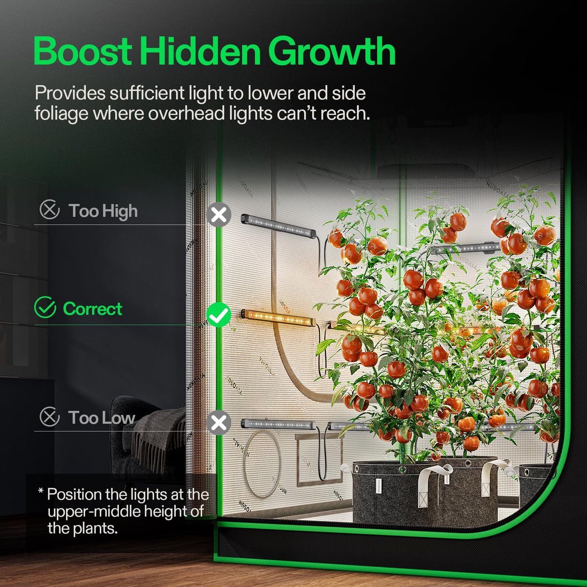 VIVOSUN daisy-chain RJ11 port enables expandable light connectivity