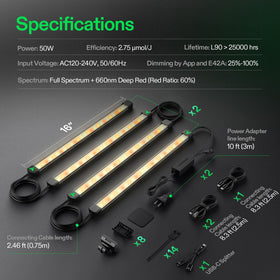 VIVOSUN included setup accessories simplify mounting and customization