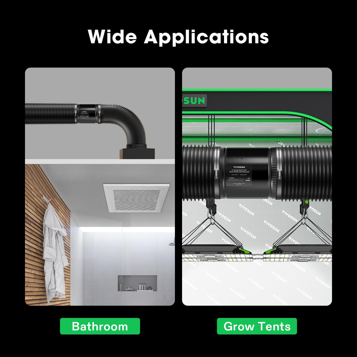 VIVOSUN maintenance tip: clean after first week with carbon filter connected
