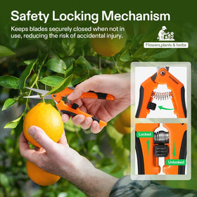 VIVOSUN micro-tip snips with ergonomic grip reduce hand strain in long tasks