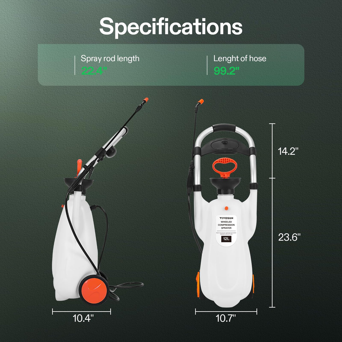 VIVOSUN sprayer suitable for misting and versatile garden tasks.