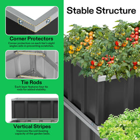 VIVOSUN multi-tier customization supports herbs, flowers, and vegetables in one footprint.