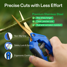 VIVOSUN one-hand tool allows precise cuts without disturbing nearby growth.