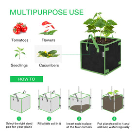 VIVOSUN permeable fabric enables natural drainage avoiding over-watering in containers.