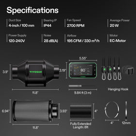 Quiet operation of the G4 kit delivering low-noise performance in a tent setup.