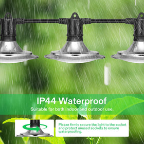 VIVOSUN reflective aluminum lampshade concentrates light toward plant canopies.