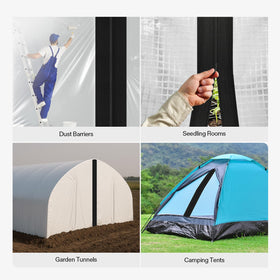 VIVOSUN reusable debris barrier door for versatile DIY