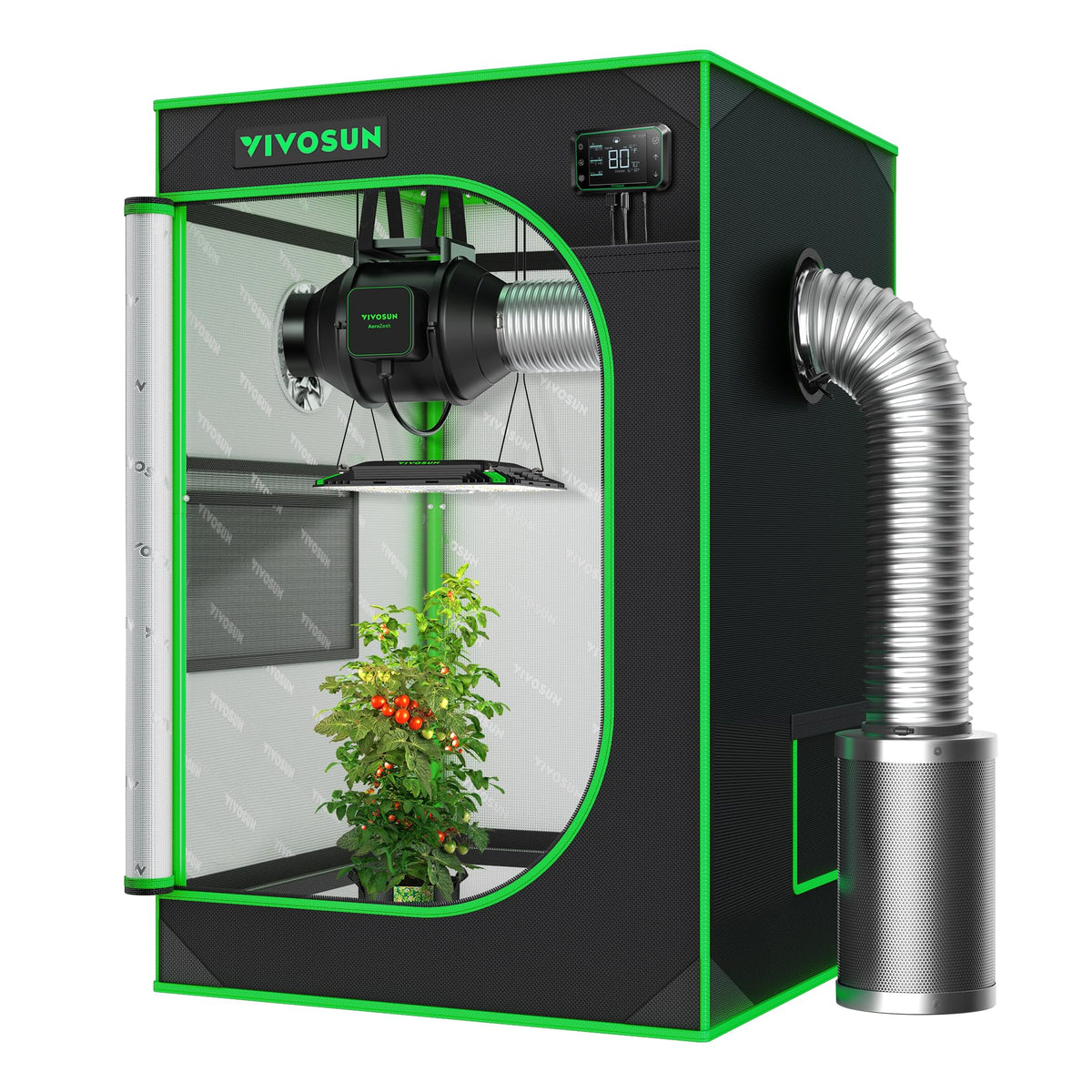 VIVOSUN S223 tent exterior view showing a sturdy frame for indoor gardens