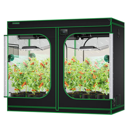 VIVOSUN S848 grow tent observation window lets you monitor plants without disruption.