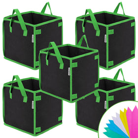 VIVOSUN square grow bag in use demonstrates compact space-saving gardening.